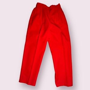 VINTAGE Excellent Condition Worthington High Waisted Red Pants - Size 12